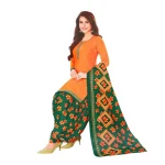 Kurta Suruwal With Shawl Set For Women Printed (Unstitched)