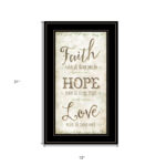 Faith 2 Black Framed Print Wall Art