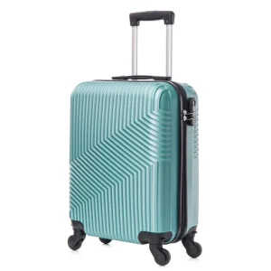 22 ''rigid ABS travel bags, Multicolor, 50x35x20cm travel suitcases, expandable Trolley durable lightweight cabin with 4 rotating double wheels and closure