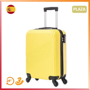 22 ''rigid ABS travel bags, Multicolor, 50x35x20cm travel suitcases, expandable Trolley durable lightweight cabin with 4 rotating double wheels and closure