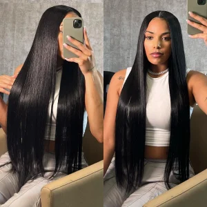 26 28 30Inch Bone Straight Brazilian Human Hair Weave 1 3 4 Bundles Raw Virgin Remy Indian Doule Drawn Wholesale Natural 50g