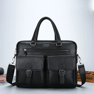 Men's Briefcase Fashion Handbags For Man Sacoche Homme High Quality New Brand PU Leather Shoulder Messenger Bags Office Handbag