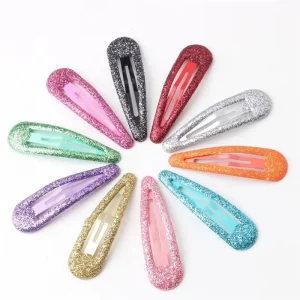 20Pcs/Lot Fashion Shining Hair Accessories Solid Candy Color Powder Hairclip Dripping Hair Clip Barrettes Hair Clips For Girls