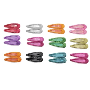 20Pcs/Lot Fashion Shining Hair Accessories Solid Candy Color Powder Hairclip Dripping Hair Clip Barrettes Hair Clips For Girls
