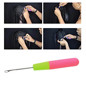 Crochet Hook Plastic Crochet Hook Needle For Hair Weaving Hook Needles 1/3/5Pcs Dreadlock Knitt Hair Weaving Crochet Needle Hook