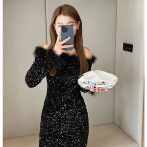 Acrylic Shell Shape Clutch Bag Gold Silver Blue Women Evening Party Cute Metal Shiny Purse Handbag 2024 Wholesale Clutch Bag