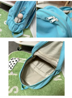 New Waterproof Nylon Women Backpack Female Travel Bag Backpacks Schoolbag for Teenage Girls Solid Color Bookbag Mochila Bookbag