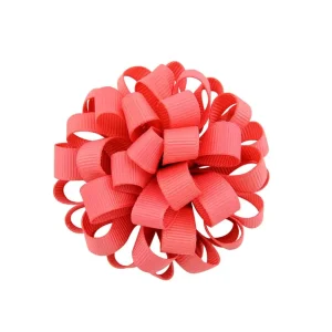 20Color Inch New Arrival Korean Style Girls Hair Elastics Rope Big Grosgrain Ribbon Flower Elastic Hair Bands Accessories 813