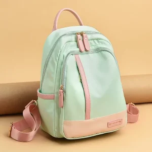 Contrast Color Backpack for Women Large Capacity School Bags for Teenager Waterproof Oxford Travel Rucksack Girls Knapsack Bolsa