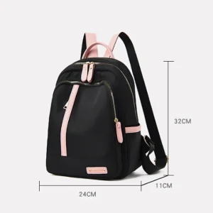 Contrast Color Backpack for Women Large Capacity School Bags for Teenager Waterproof Oxford Travel Rucksack Girls Knapsack Bolsa