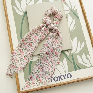 1PC New Women Scrunchie Ribbon Elastic Hair Bands Bow Scarf Solid Head Band for Girls Ladies Hair Ropes Ties Hair Accessories