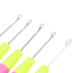 Crochet Hook Plastic Crochet Hook Needle For Hair Weaving Hook Needles 1/3/5Pcs Dreadlock Knitt Hair Weaving Crochet Needle Hook