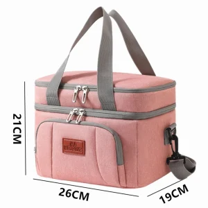 Oxford Large Capacity Tote Insulation Office Bento Lunch Bag Portable Picnic Cooler Ice Waterproof Food Thermal Lunchbox Bags