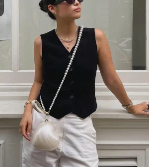 Acrylic heart bag women designer egg evening party cute pearl color purse 2023 new clutch handbag with strap wholesale