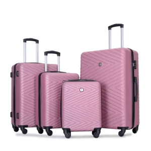Travelhouse Luggage 4-Piece ABS Suitcase With Rotating Wheels,24 Inch and 28 Inch with TSA Lock,(16/20/24/28)