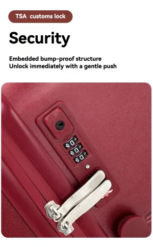 2024 New Design Large Capacity Suitcase Wide Handle Men Women Carry-On Luggage Travel Trolley Case USB Charging 20/24/26 inch