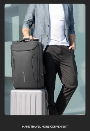 MARK RYDEN Business Backpack for Men Waterproof and Travel Laptop Backpack with USB Charging, Fits 17 Inch Laptop and Tech Gear