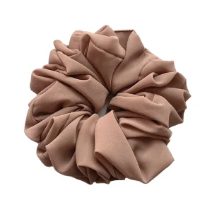 Big Size Chiffon Scrunchies For Muslim Women Custom Elastic Volumizing Oversized Neat stitching Malaysian Bunch Hair Tie