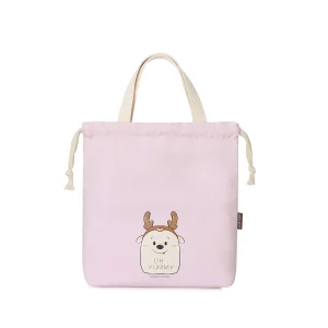 Lunch Bento Tote Pouch Reusable Small Cute Lunch Bag with Drawstring Suitable for Girls Adults Women Work Beach Camping Picnic