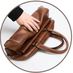 Luxury Brand Men Briefcase Bag For Men Shoulder Bag Business PU Leather Messenger Bag Man A4 Office Handbag Laptop Bag Male Tote
