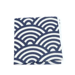 High Quality Cute Linen Cartoon Handkerchief For Men Cat Polar Bear Watermelon Wave Printed Pocket Square Funny Hanky Accessorie