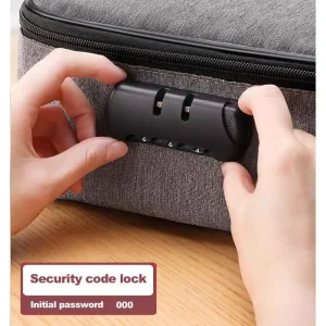 Large Capacity File Bag Document Storage Bag Multi-layer Password Briefcase Organize Pouch Accessories Supplies