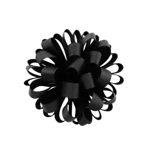 20Color Inch New Arrival Korean Style Girls Hair Elastics Rope Big Grosgrain Ribbon Flower Elastic Hair Bands Accessories 813