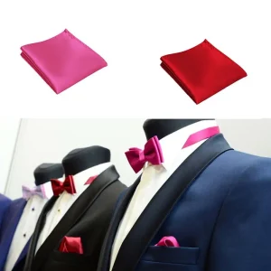 Fancy Black Mens Wedding Business Prom NEW Solid Blazer Satin Plain  Hankerchief Jacket Pocket Square Suit Boys Hanky