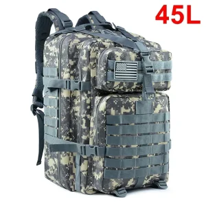 QT&QY 30/50L Tactical Backpacks For Man Hking Outdoor Survival  Bags 3P Assault Pack EDC Molle Pack For Trekking Hunting Bag