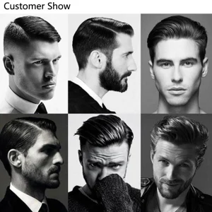 Professional 1PCS Men Hair Wide Teeth Fist Shape Black Handle Beard Long Thick Curly Afro Hair Anti-Static Comb