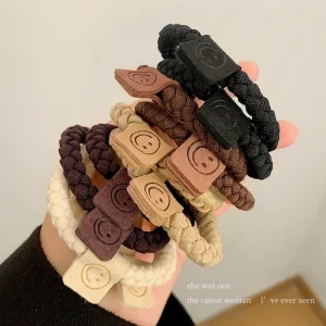 5/10pcs/Set Elegant Heart Ball Elastic Hair Bands For Women Ponytail Hair Tie Scrunchie Rubber Bands Fashion Hair Accessories