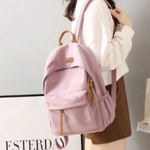 Kawaii Large-capacity All-match Backpack Korean Version Simple Storage Bag Back to School Office Supplies Cute Stationery