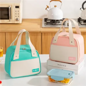 Cute Portable Thermal Lunch Box Bag for Women Kids Food Storage Tote Travel Picnic Meal Pouch Insulated Cooler Bento Bags