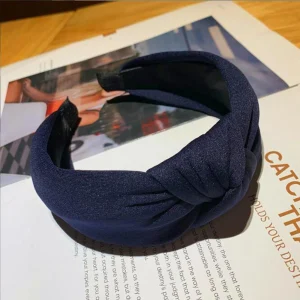 New Fashion Soft High elastic Sponge Hairband Women Wide Side Solid Headband Fluffy Cloth Turban Headwear Hair Accessories