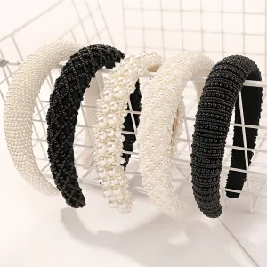 Luxury Pearl Wide Headbands For Women Girls Headwear Fashion Headbands Female Hair bands Head Hoop Hair Accessories