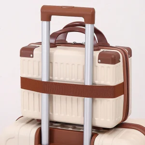 14-Inch Carry-On Hand Suitcase Cosmetic Bag Small Cabin Travel Mini Carrier Suitcase Storage Box Makeup Cases Luggage for Women